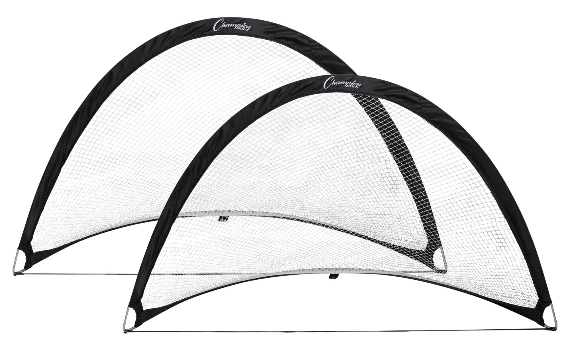 スポーツ・フィットネス MARVELOUS GOALS Champion Sports Large Extreme Soccer Portable Pop-Up Goals, 72 x